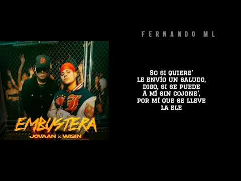 Jovaan Ft  Wisin   Embustera Letra