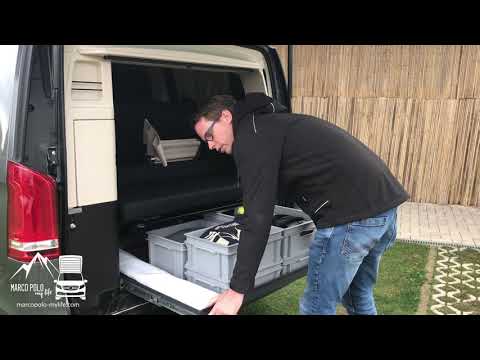 Mercedes Marco Polo rear extension Slide 60 Presentation of the rear sliding floor