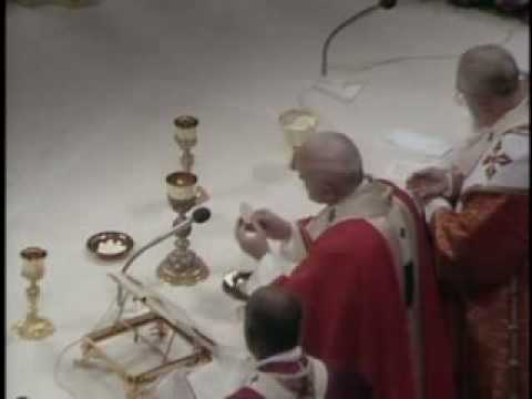 Pope John Paul II chants the Pater Noster - Il Papa Giovanni Paolo II canta il Pater Noster