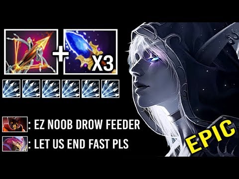 CRAZY Ballista + Scepter Drow Ranger vs Hard Counter Most Epic Feed To God Comeback 7K MMR Dota 2