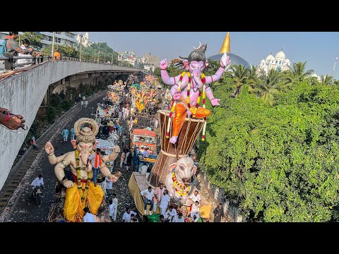 Big Ganesh Shobhayathra 2024 | Tank Bund Ganpati Nimajjanam | Ganesh Immersion In Hyderabad 2024