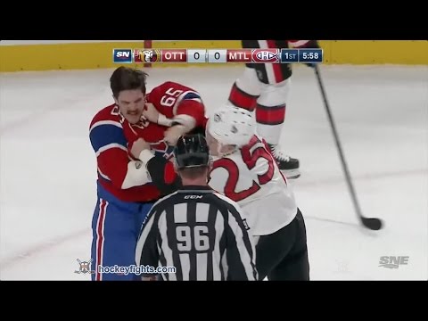 Chris Neil vs Andrew Shaw