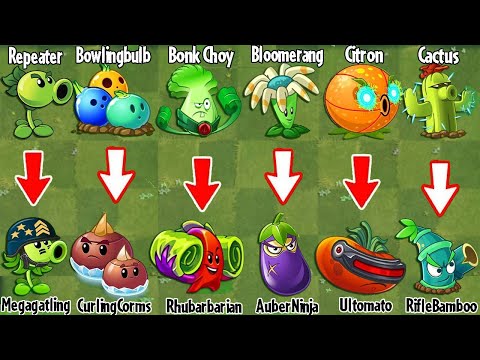 PvZ 2 Discovery - Every Plant Evolution NOOB - PRO - HACKER (China & International)