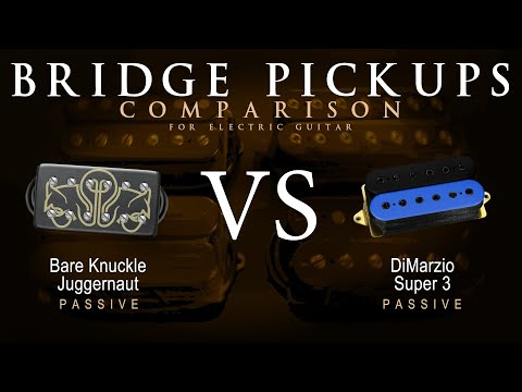 Bare Knuckle JUGGERNAUT vs DiMarzio SUPER 3 - Bridge Guitar Pickup Comparison Tone Demo