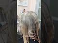 How to transition colored hair to natural grey. #transitiongreyhair #hairtutorial #greyhaircolor