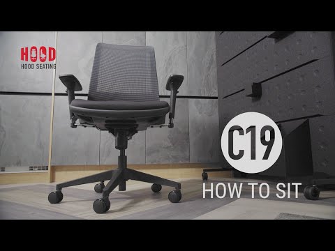 Hood Mesh Back Operator Office Chair C19