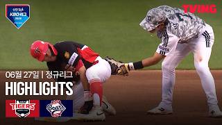 [KIA vs 두산] 6/27 경기 I 2026 신한 SOL KBO 리그 I 하이라이트 I TVING