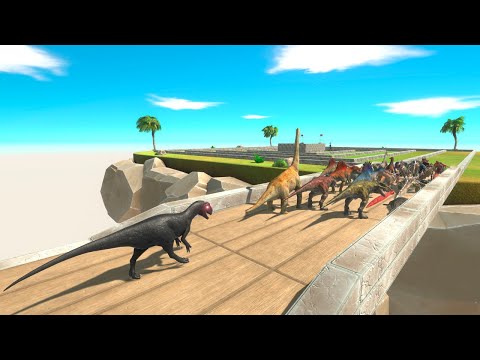 All Units Escape from Deadly Allosaurus - Animal Revolt Battle Simulator