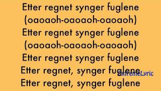 Etter Regnet - Erik & Kriss (LYRICS ON SCREEN)