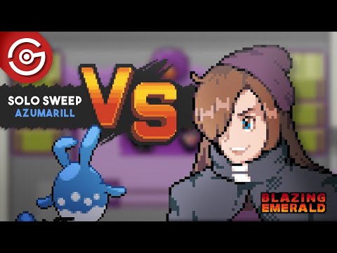 Solo Sweep Blake (Gym 2) - Pokemon Blazing Emerald (Hard Mode) V1.6