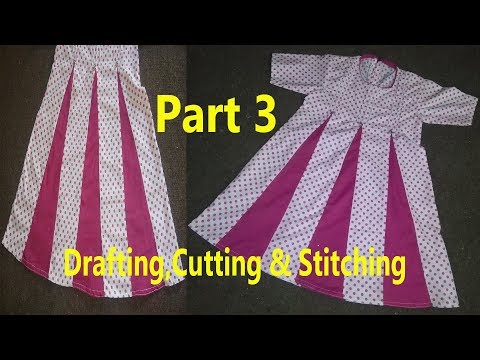 Kaliyon Wala Frock | Kalidar Frock | Drafting,Cutting & Stitching in Professional Style| Last Part 3 Video