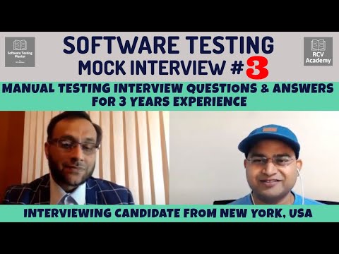 Manual Testing Interview Questions for 3 Years Experience Manual Testing Mock Interview