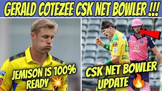 IPL 2023 : Gerald Cotezee Csk Net Bowler ? 🥵 | Kyle Jamieson 100% Comeback 💥