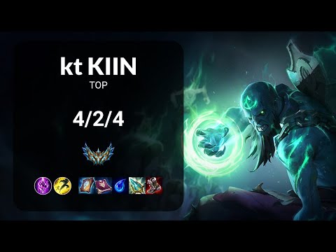 kt Kiin Ryze vs Jayce TOP - KR CHALLENGER Patch 14.4