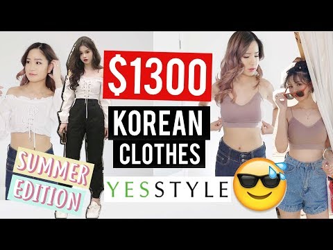 $1300 YESSTYLE KOREAN CLOTHES TRY ON | 我被騙了嗎？ ($1300 YESSTYLE KOREAN CLOTHES TRY ON | Did I get ripped off??)