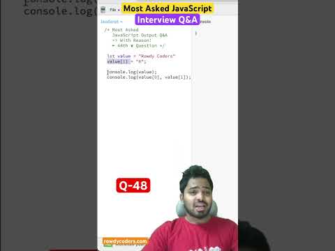 48 Javascript Interview Question Javascriptinterview Javascript Coding Javascripttutorial