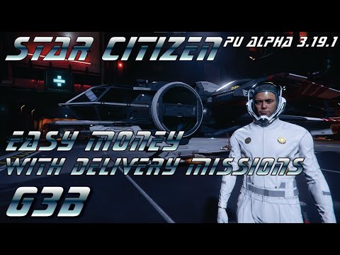 Star Citizen: Easy Cash with the Cheapest Starter Ship, the RSI Aurora! Doing Relaxing Box Missions.