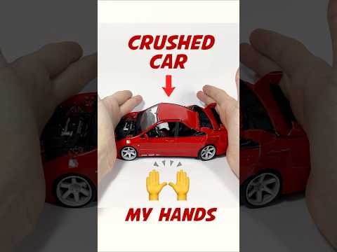 EXPERIMENT - can i crush a car with my hands? #shorts