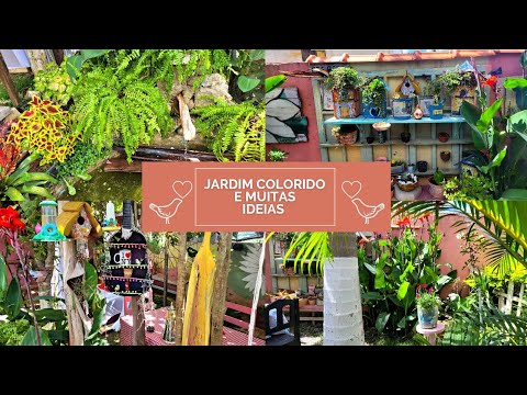 , title : 'JARDIM COLORIDO E MUITAS IDEIAS | Como usar a criatividade na hora de decorar o jardim.'