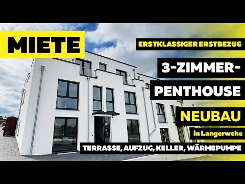 MIETE I ERSRBEZUG I 3-Zimmer Penthouse in Langerwehe I Terrasse + Aufzug + Keller + Wärmepumpe