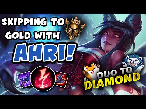 SKIPPING TO GOLD WITH AHRI! DUO TO DIAMOND - VICKSY | League of Legends