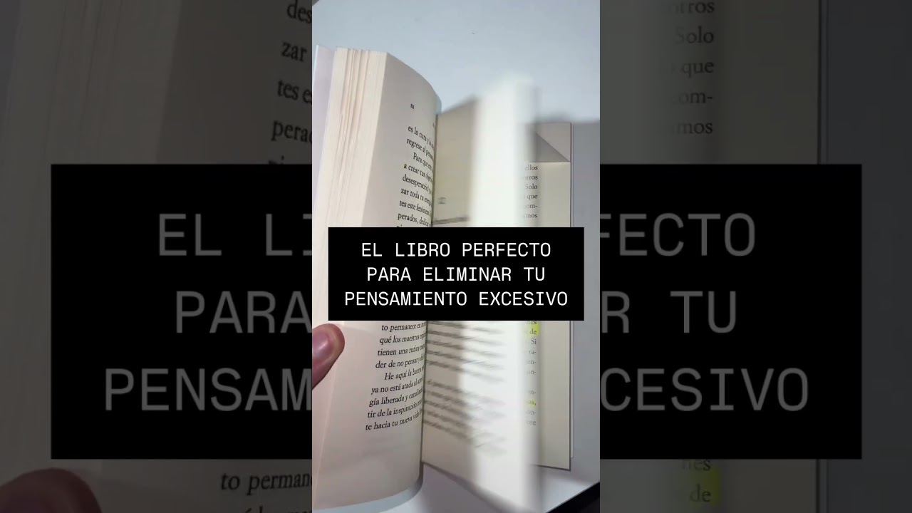 ‼️EL LIBRO PERFECTO PARA ELIMINAR TUPENSAMIENTO EXCESIVO ‼️ #sobrepensar #estrés #ansiedad
