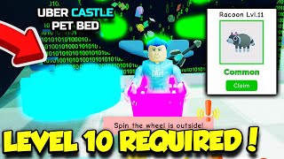 I GOT A LEVEL 10 PET AND UNLOCKED THE RAREST PET BED IN LAUNDRY SIMULATOR!! (Roblox)