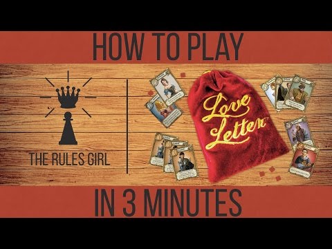 Part of a video titled How to Play Love Letter in 3 Minutes - The Rules Girl - YouTube