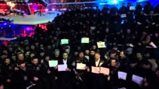 Ночные волки провели масштабный  флешмоб в поддержку Кадырова