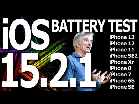 iOS 15.2.1 Battery Drain / Battery Performance Test : Now on 9 different iPhone models.