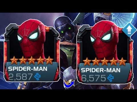 5 Star Spider-Man Stark Enhanced Rank Up & Gameplay - Marvel Contest Of Champions