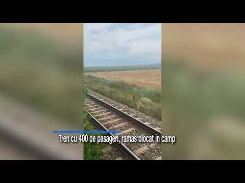 400 de pasageri ai unui tren interregio, blocati pe traseu în Bacău dupa ce locomotiva s-a defectat