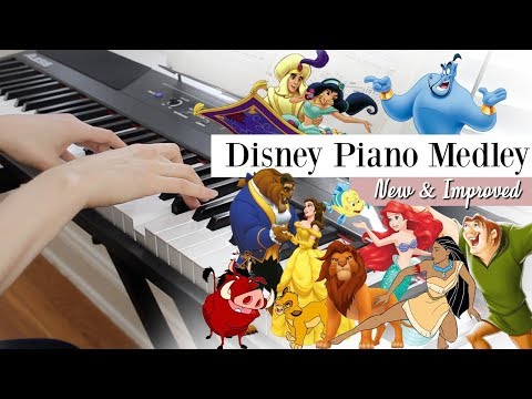 Disney Piano Medley NEW & IMPROVED | Relaxing Piano Music | Kathryn Morgan