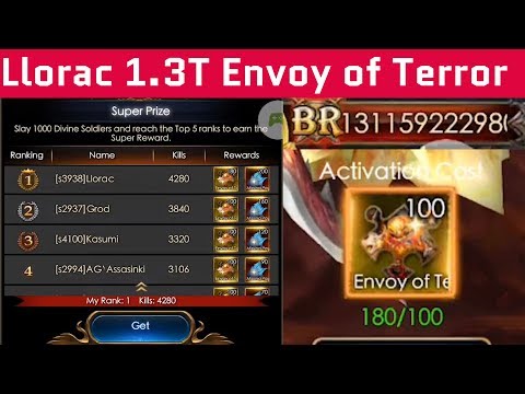 Llorac - Reached 1.3 Trillion BR - Activate Envoy of Terror - Legacy Of Discord