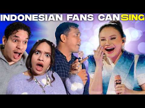 Latinos react to Indonesian fans SURPRISING Singers with their VOICE!