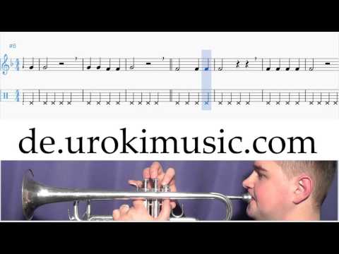 Trompete Lernen Maroon 5 She Will Be Loved  K#1 S#2 U#3 Noten Trompetenunterricht Schule Lied Lehrer