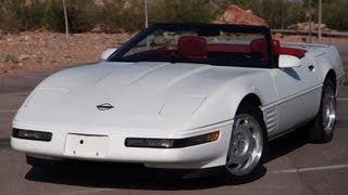 1992 WHITE CORVETTE CONVERTIBLE 25k Original Miles