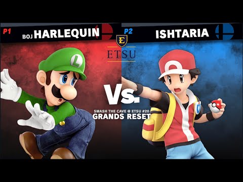 Smash the Cave @ ETSU #20 - Grands Reset: Harlequin (Luigi/Roy) vs ishtaria (Pokémon Trainer)