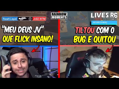 ALEMAO TILTANDO MUITO COM BUG, RAZAH EVAPORANDO O JV, 1x4 DO NADE - MELHORES MOMENTOS LIVES R6