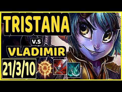 TINOWNS (TRISTANA) vs VLADIMIR - 21/3/10 KDA MID CHALLENGER GAMEPLAY - BR