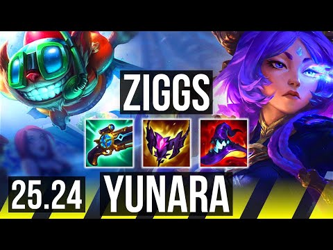 ZIGGS & Rakan vs YUNARA & Thresh (ADC) | EUW Master | 25.24
