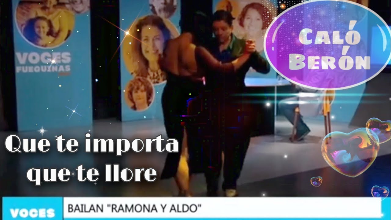Que te importa que te llore. Miguel Caló & Raúl Berón ❤️ Ramona y Aldo en la TV Pública Fueguina 🇦🇷