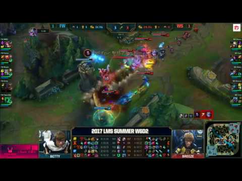 FW vs WS Highlights Game 3 LMS 精華 夏季職業聯賽 2017 SUMMER Flash Wolves vs Wayi Spider