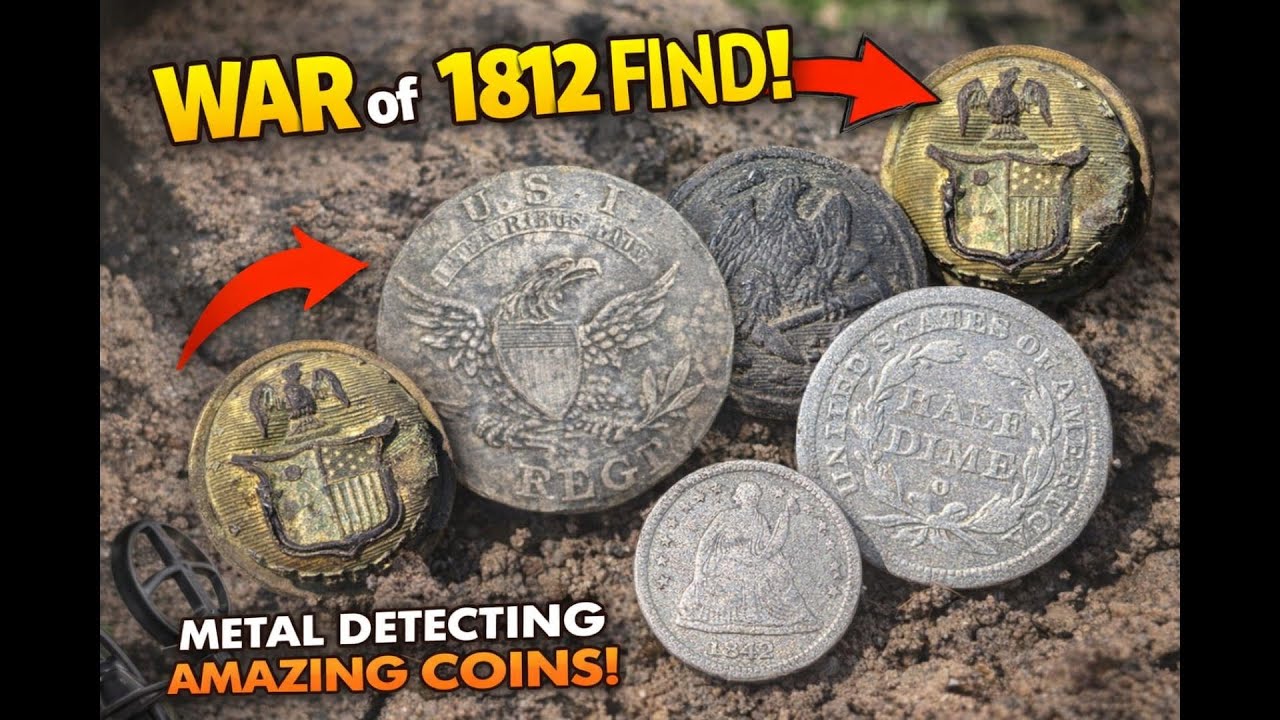 War of 1812 Button Found! Metal Detecting a New Permission Full of History!
