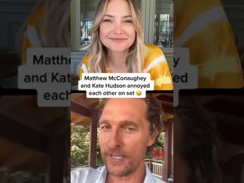 Matthew McConaughey And Kate Hudson Annoyed Each Other On Set Of 'How To Lose A Guy In 10 Days' 🤣