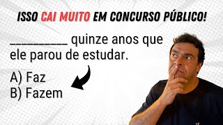 Teste de CONCORDÂNCIA VERBAL para concurso - Você consegue acertar?