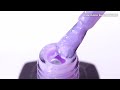 MOON FULL Potal Rubber Base Silena №2030 (purple-lilac with silver potal), 8 ml