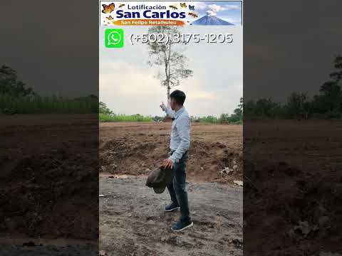Con 1/2 paja de agua contará cada lote en lotificación San Carlos, San Felipe, Retalhuleu.