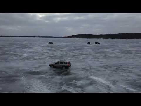 A quick drive into frozen Lake Geneva WI. Ice was about 15" thick 2/12/2022.