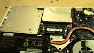 Toshiba Satellite L40-A: How to Remove / Replace Battery / Hard Drive / Fan